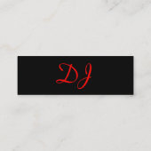 DJ CD Visitekaartje I (Achterkant)