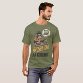 DJ Chimp Banaan Beats Grappig T-shirt (Voorkant volledig)