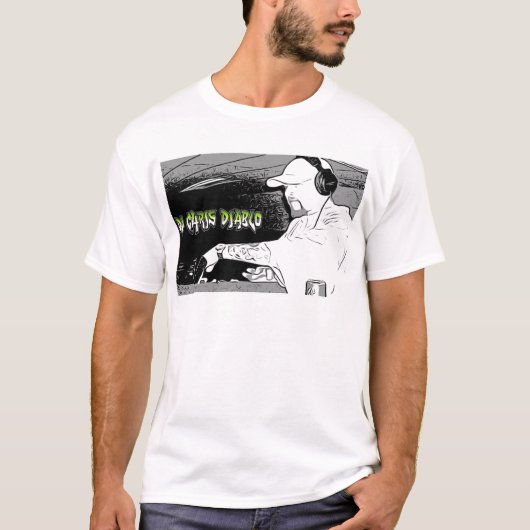 DJ CHRIS DIABLO - DJ LOGO 4 T-SHIRT (Voorkant)