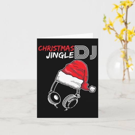 DJ Christmas Jingle Quote - Grappige geschenken en Kaart (Gele Bloem)