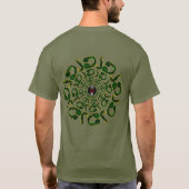 DJ Circular Headphones Music Mandala T-shirt (Achterkant)