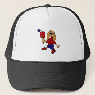 DJ- Cocker Spaniel Spaniel Pickleball Cartoon Trucker Pet