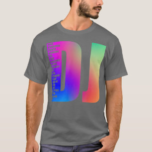 DJ Color - Muziek Beat Disc Jockey T-shirt