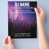 DJ Concert Crowd Music Flyer (Hand)