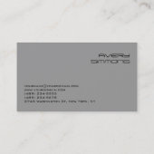 DJ Contemporary Grey Vertical Clean Visitekaartje (Achterkant)
