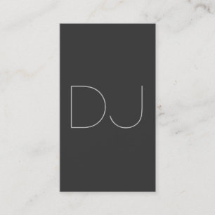 DJ Contemporary Grey Vertical Clean Visitekaartje