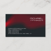 DJ Contemporary Stijlvol Rood Zwart Grijs Visitekaartje (Achterkant)