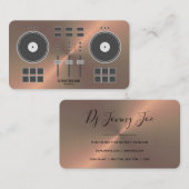 DJ Controller 2020 - Koper Faux Visitekaartje (Voorkant / Achterkant)