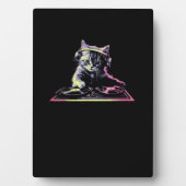 DJ Controller Cat - Grappige DJ Cat Fotoplaat (voorkant)