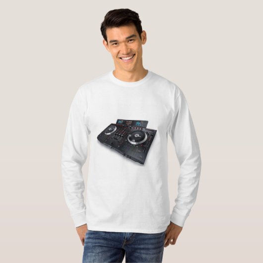 Dj-controllernummer T-shirt (Voorkant volledig)