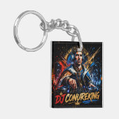 DJ CONUREKING DUBBELEZIJDIG SLEUTELHANGER (Voorkant Links)