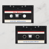 DJ Cool Black Cassettebandje Visitekaartje (Voorkant / Achterkant)