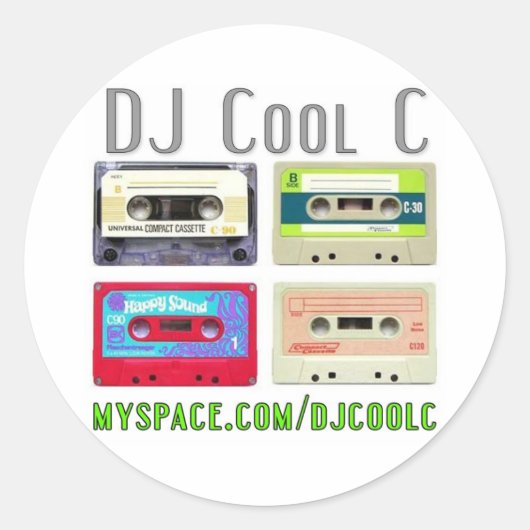 DJ Cool C Mixtape Sticker (Voorkant)