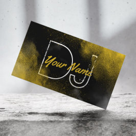 DJ Cool Gold Powder Party Music Visitekaartje
