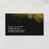 DJ Cool Gold Powder Party Music Visitekaartje (Achterkant)