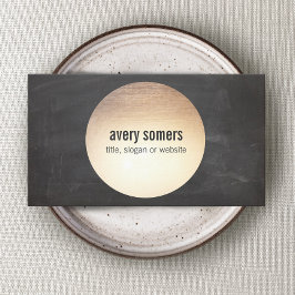 DJ Cool Modern Gold Circle Visitekaartje