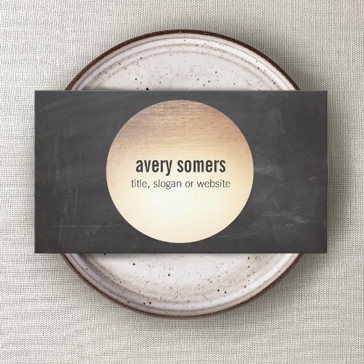 DJ Cool Modern Gold Circle Visitekaartje