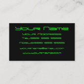 DJ cool Visitekaartje (Achterkant)