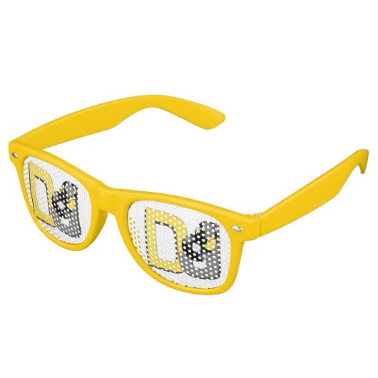 DJ custom party bril Retro Zonnebril (Gekanteld)