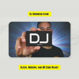 DJ Custom QR Code Premium Contactkaartje