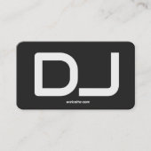 DJ Custom QR Code Premium Contactkaartje (Voorkant)