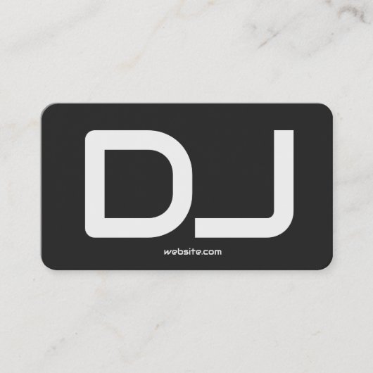 DJ Custom QR Code Premium Contactkaartje (Voorkant)
