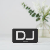 DJ Custom QR Code Premium Contactkaartje (Staand voorkant)