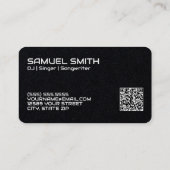 DJ Custom QR Code Premium Visitekaartje (Achterkant)