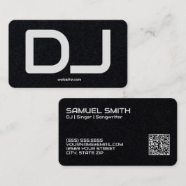 DJ Custom QR Code Premium Visitekaartje