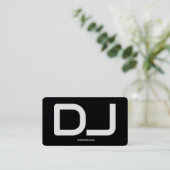 DJ Custom QR Code Premium Visitekaartje (Staand voorkant)