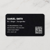 DJ Custom QR Code Visitekaartje (Achterkant)