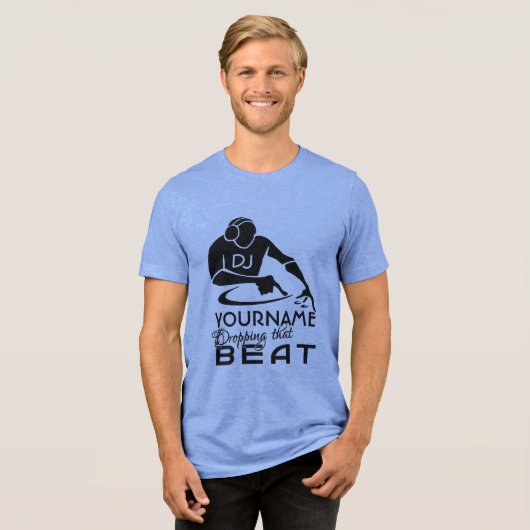 DJ custom shirt - kies stijl & kleur (Voorkant volledig)