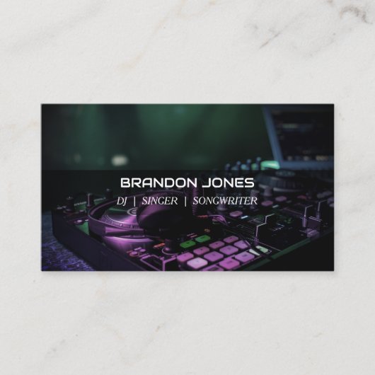 DJ Custom Visitekaartje (Voorkant)