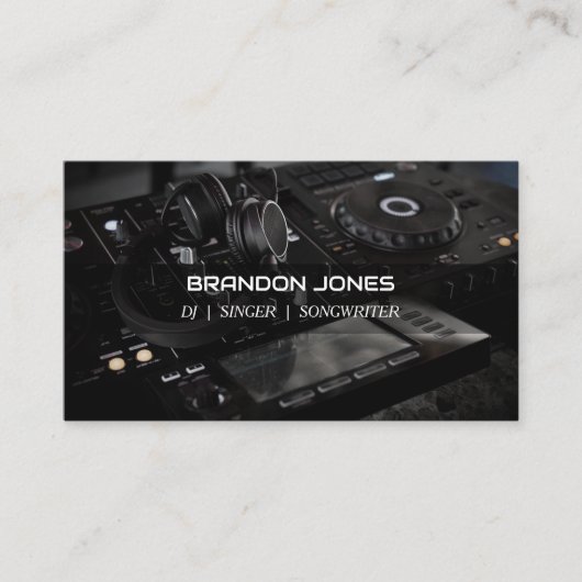 DJ Custom Visitekaartje (Voorkant)