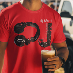 DJ d.j. Muziek HeadPhone T-shirt