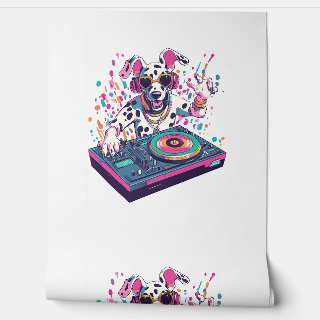 DJ Dalmatiër � EDM Rave Feest Hond Behang (Afrollen)
