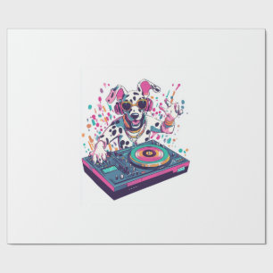 DJ Dalmatiër � EDM Rave Feest Hond Cadeaupapier