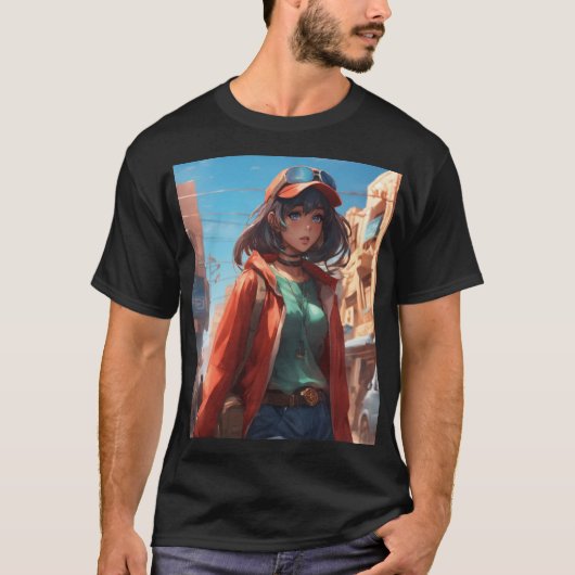 DJ Dames Zwart T-Shirt Design (Voorkant)