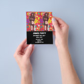 DJ Dance Party Nightclub disco retro Flyer (Hand)