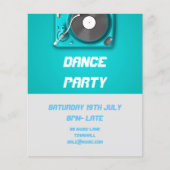 DJ Dance Party Retro Nightclub disco Flyer (Voorkant)