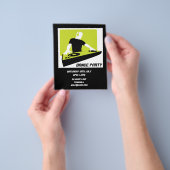 DJ Dance Party Retro Nightclub disco Flyer (Hand)