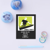 DJ Dance Party Retro Nightclub disco Flyer (Enkel)