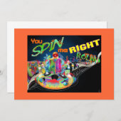 DJ Dance Party-uitnodiging Kaart (Voorkant / Achterkant)