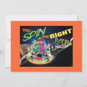 DJ Dance Party-uitnodiging Kaart