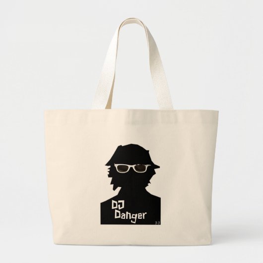 DJ Danger Bag Grote Tote Bag (Voorkant)