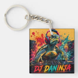 DJ DANINJA DUBBELEZIJDIG SLEUTELHANGER