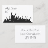 dj dans visitekaartje (Voorkant / Achterkant)