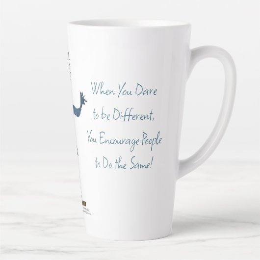 'DJ' - Dare to be Different Latte Mok (Rechts)