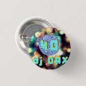 dj DAX logo40 Ronde Button 3,2 Cm (Voorkant /achterkant)