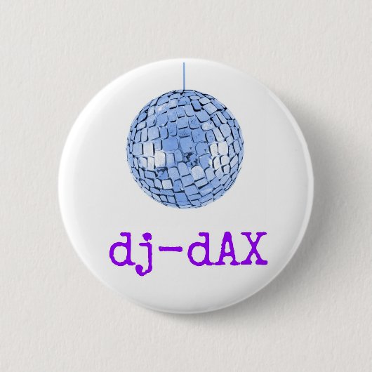 dj DAX logo Ronde Button 5,7 Cm (Voorkant)